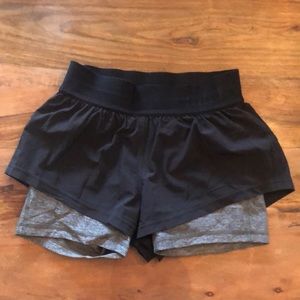 Lululemon shorts with inner spandex, size 4